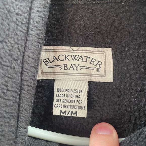 Laguna Beach California Sweatshirt Adult Medium Black Quarter Zip Fleece Preppy - Picture 9 of 11